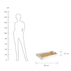 CAMPAGNE Tablett Mit Griffen L 55 X B 35cm 9 CAMPAGNE Tablett Mit Griffen L 55 X B 35cm -Haushaltsgegenstände Rabatte 10135846 2