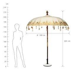 ORIENTAL LOUNGE Sonnenschirm Ø180cm -Haushaltsgegenstände Rabatte 10196768 2