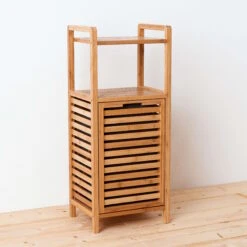 BIG BAMBOO Regal Mit Wäschekorb -Haushaltsgegenstände Rabatte 10208207 10