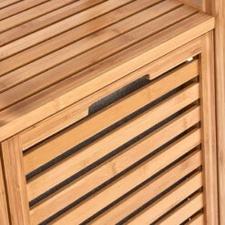 BIG BAMBOO Regal Mit Wäschekorb -Haushaltsgegenstände Rabatte 10208207 7