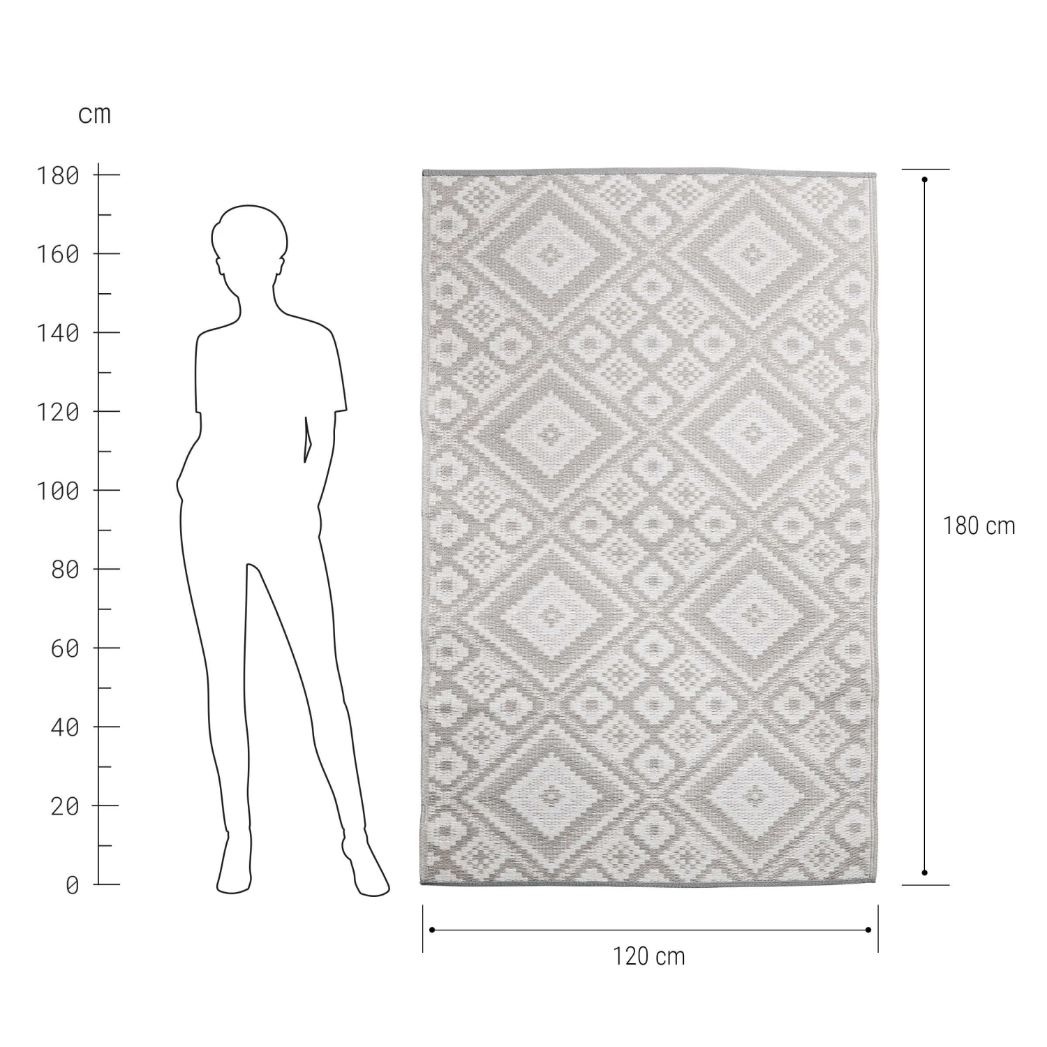 COLOUR CLASH In- & Outdoor-Teppich Ethno L 180 X B 120cm 3 COLOUR CLASH In- & Outdoor-Teppich Ethno L 180 X B 120cm – Bild 3