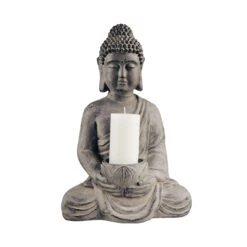 BUDDHA Statue Mit Kerzenteller Höhe 46cm 10 BUDDHA Statue Mit Kerzenteller Höhe 46cm -Haushaltsgegenstände Rabatte 10215752 3