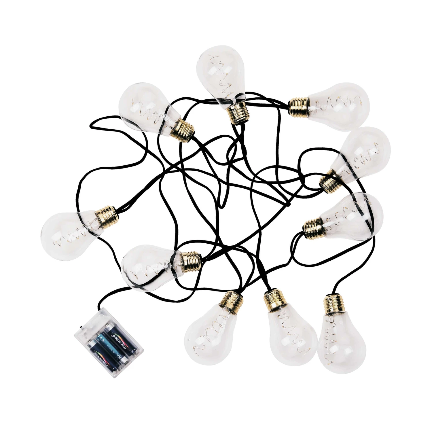 BULB LIGHTS LED Lichterkette Mit Naturseil 10 Lichter, Batteriebetrieben 3 BULB LIGHTS LED Lichterkette Mit Naturseil 10 Lichter, Batteriebetrieben – Bild 3