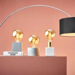 STILO Tischleuchte Mit Betonfuß 10x10 Cm 14 STILO Tischleuchte Mit Betonfuß 10x10 Cm -Haushaltsgegenstände Rabatte 10217783 6