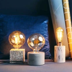 STILO Tischleuchte Mit Betonfuß Ø 13 Cm 12 STILO Tischleuchte Mit Betonfuß Ø 13 Cm -Haushaltsgegenstände Rabatte 10217788 5