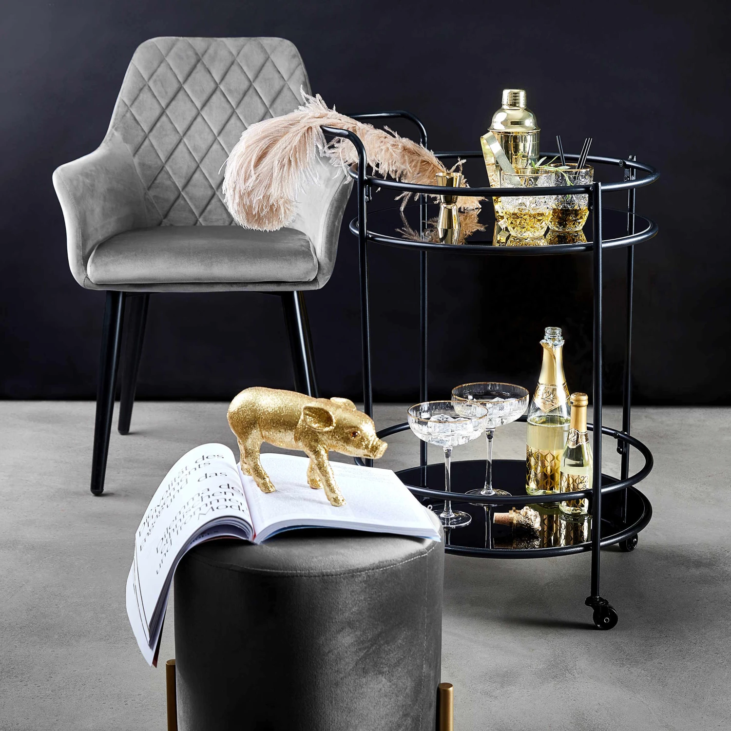 VELVET Stuhl Samt 2 VELVET Stuhl Samt – Bild 2