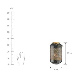 EMILIE Laterne H 36cm -Haushaltsgegenstände Rabatte 10222294 1