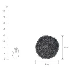 RAFFIA Platzset Mit Fransen Ø41cm -Haushaltsgegenstände Rabatte 10222858 1