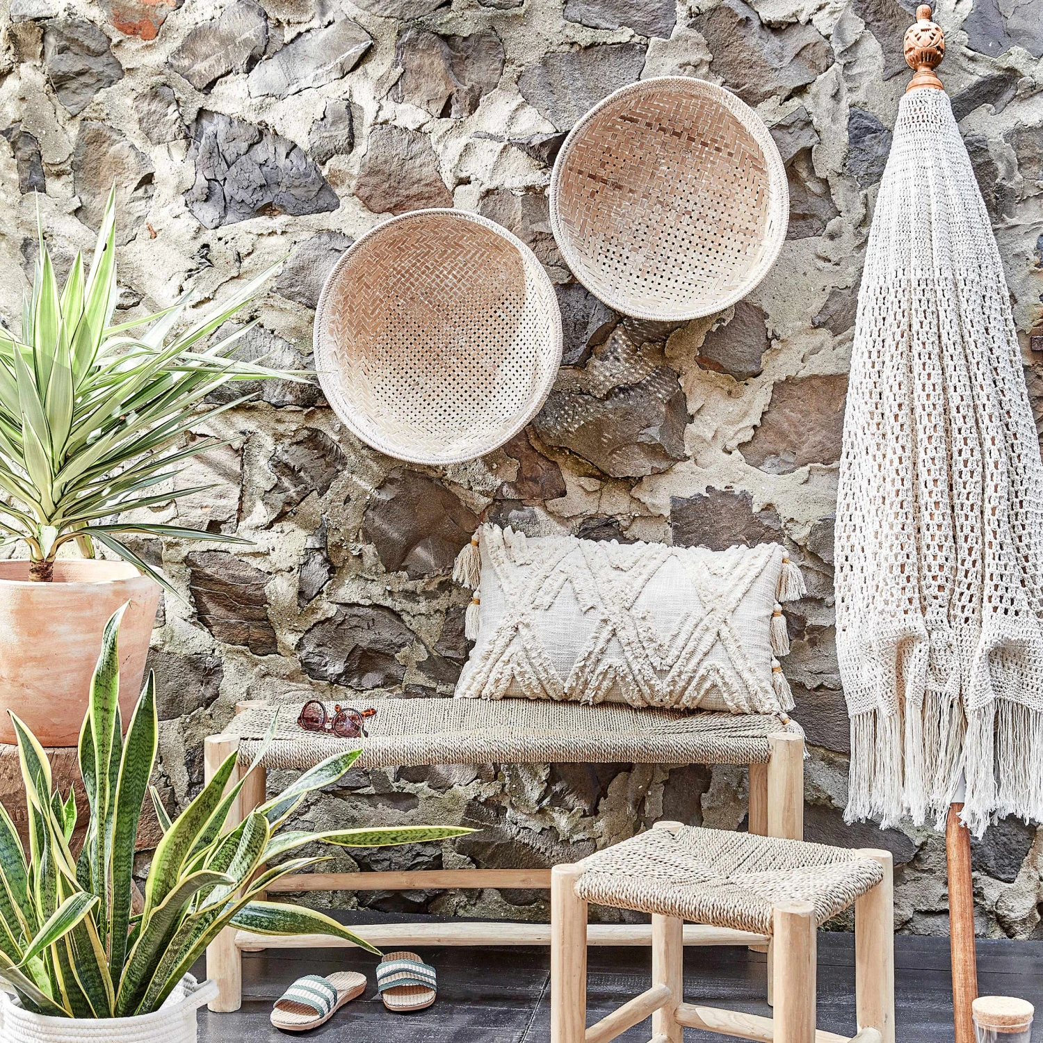 EASY ETHNO Kissen Mit Tassel L 60 X B 35cm 2 EASY ETHNO Kissen Mit Tassel L 60 X B 35cm – Bild 2