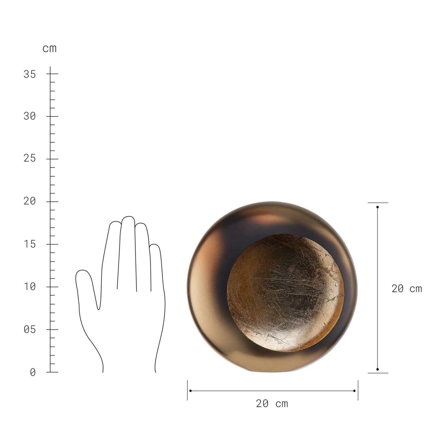 MOON Teelichthalter Höhe 20cm 3 MOON Teelichthalter Höhe 20cm – Bild 3