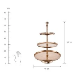 BANQUET Etagere 3-stufig Höhe 66cm -Haushaltsgegenstände Rabatte 10223519 3