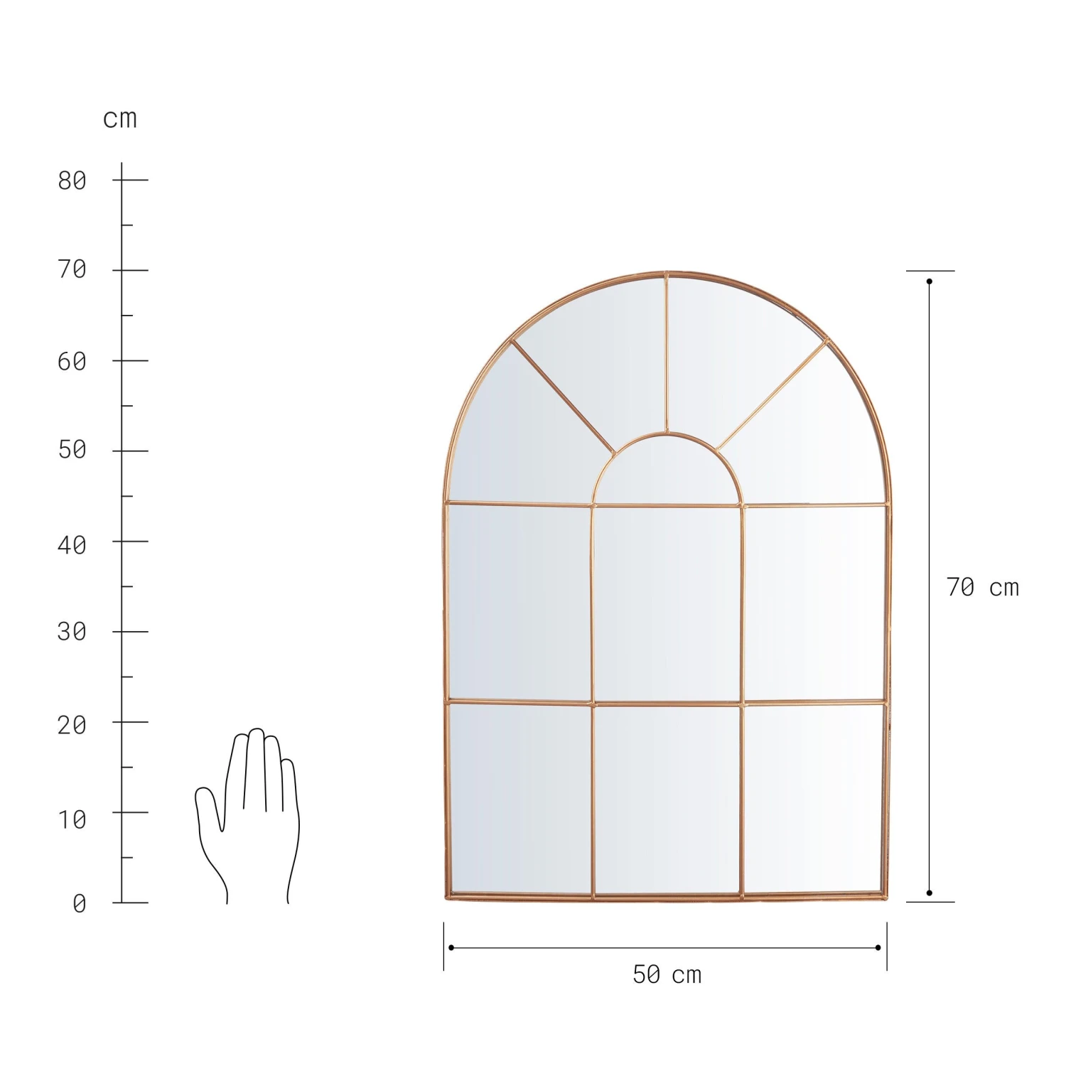 FINESTRA Fensterspiegel L 50 X H 70cm 3 FINESTRA Fensterspiegel L 50 X H 70cm – Bild 3