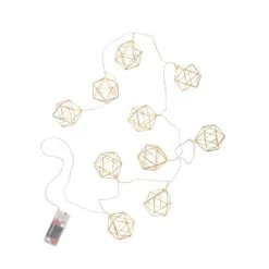 GEOMETRICS LED-Lichterkette Würfel 10 Lichter Mit USB-Batteriefach 8 GEOMETRICS LED-Lichterkette Würfel 10 Lichter Mit USB-Batteriefach -Haushaltsgegenstände Rabatte 10225630 2