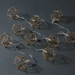 GEOMETRICS LED-Lichterkette Würfel 10 Lichter Mit USB-Batteriefach 10 GEOMETRICS LED-Lichterkette Würfel 10 Lichter Mit USB-Batteriefach -Haushaltsgegenstände Rabatte 10225630 4