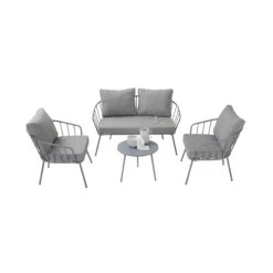 JUNTO Lounge-Set 4-tlg. -Haushaltsgegenstände Rabatte 10226074 2