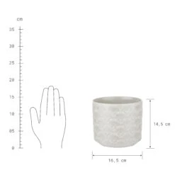 BLOOMY Blumentopf Ø17cm 5 BLOOMY Blumentopf Ø17cm -Haushaltsgegenstände Rabatte 10226120 2