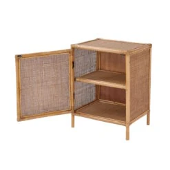 BOHO LOUNGE Nachttisch-Schränkchen Handgefertigt Aus Rattan -Haushaltsgegenstände Rabatte 10226379 6