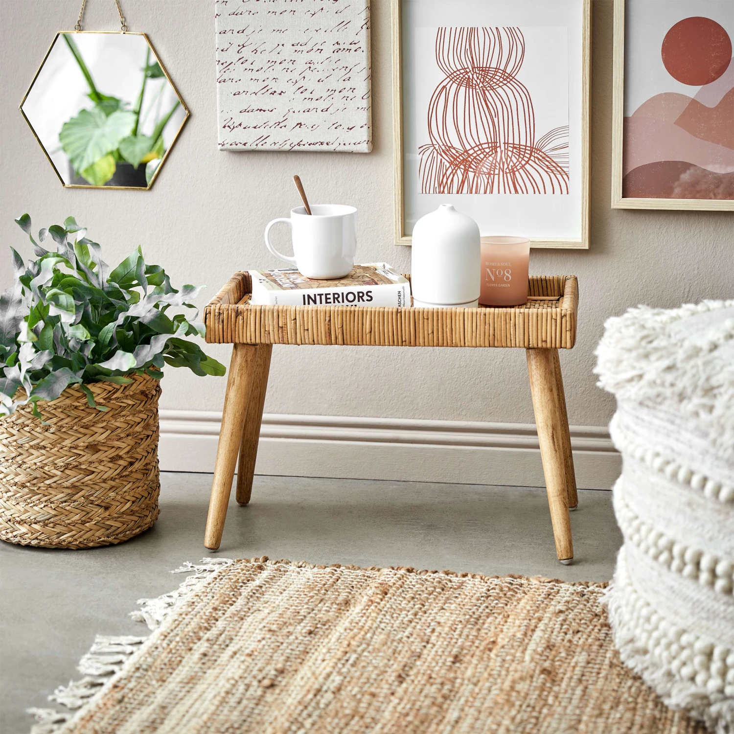 BASSE Beistelltisch Rattan 9 BASSE Beistelltisch Rattan – Bild 9