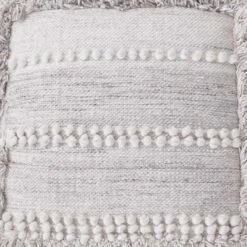 BOHO LOUNGE Woll-Pouf Mit Troddeln -Haushaltsgegenstände Rabatte 10226641 5