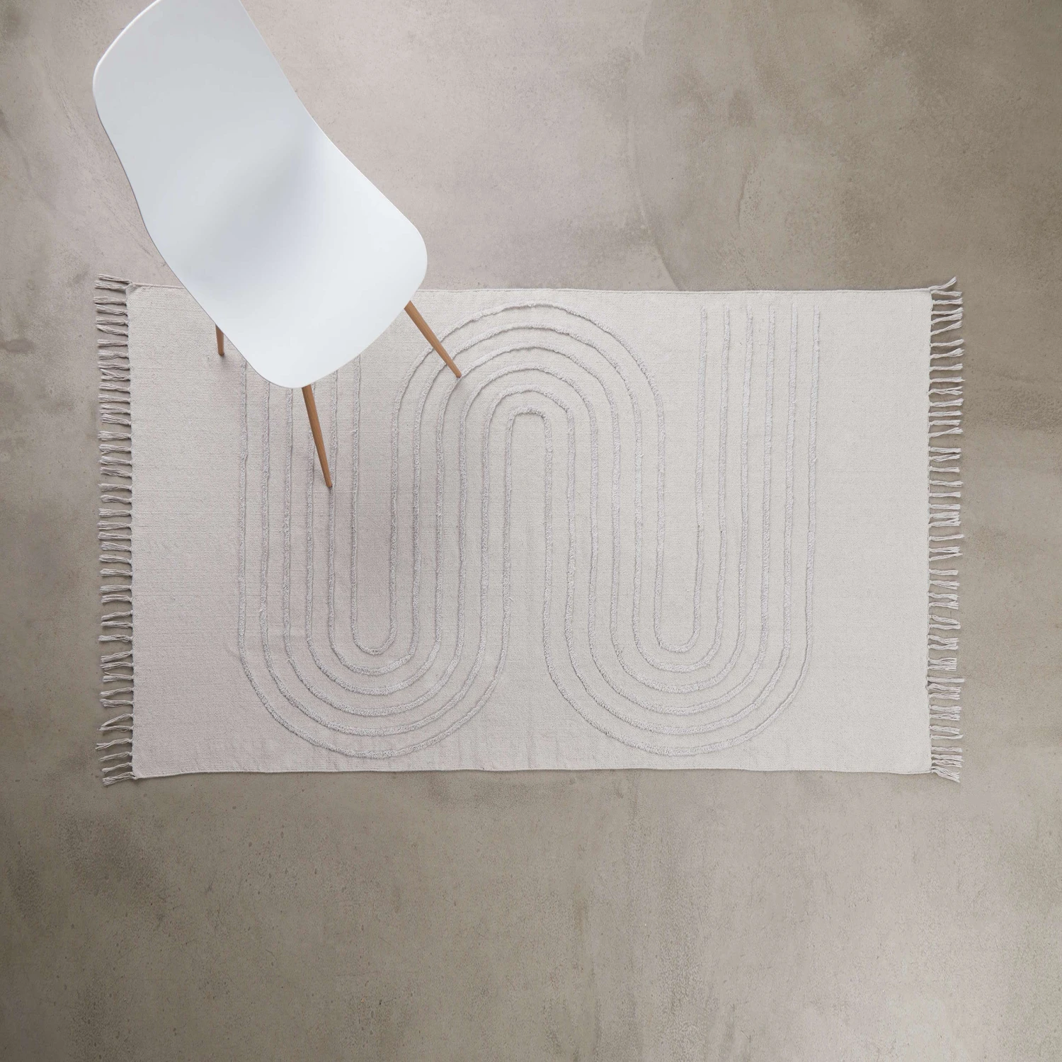 COTTON WAY Teppich Mit Fransen L 120 X B 180cm 2 COTTON WAY Teppich Mit Fransen L 120 X B 180cm – Bild 2