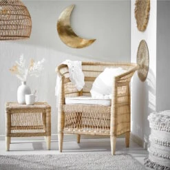 BOHO LOUNGE Malawi Sessel Handgeflochten -Haushaltsgegenstände Rabatte 10226763 17