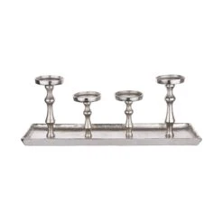 BANQUET Tablett Mit 4 Kerzenhaltern L 52 X B 15cm 8 BANQUET Tablett Mit 4 Kerzenhaltern L 52 X B 15cm -Haushaltsgegenstände Rabatte 10226874 3