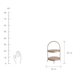 KATE Etagere 2-stufig Höhe 35cm -Haushaltsgegenstände Rabatte 10226981 2