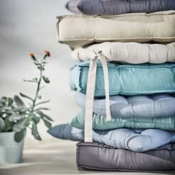 SOLID Stuhlkissen Mit Bändchen Ø39cm 25 SOLID Stuhlkissen Mit Bändchen Ø39cm -Haushaltsgegenstände Rabatte 10227780 1