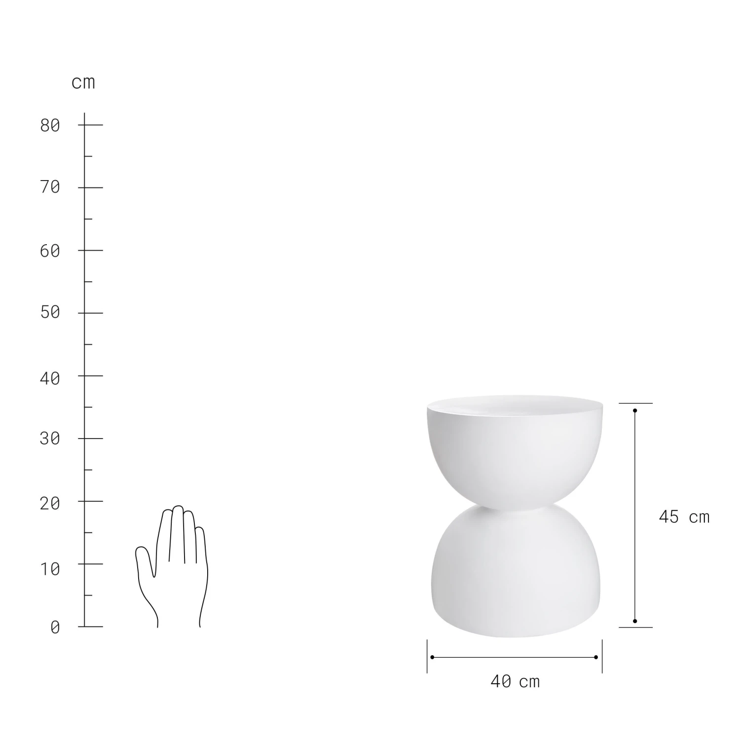 ARTISTABeistelltisch/Hocker Rund 4 ARTISTABeistelltisch/Hocker Rund – Bild 4