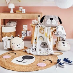 TINY TOWN Flanell-Decke L 170 X B 130cm -Haushaltsgegenstände Rabatte 10228083 7