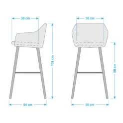 NICHOLAS Barstuhl 2er-Set -Haushaltsgegenstände Rabatte 71000149 9