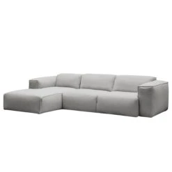 HUDSON Ecksofa 3-Sitzer Mit Longchair Davorstehend Links