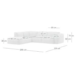 HUDSON Ecksofa 3-Sitzer Mit Recamiere Davorstehend Links 39 HUDSON Ecksofa 3-Sitzer Mit Recamiere Davorstehend Links -Haushaltsgegenstände Rabatte 71000954 9