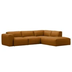 HUDSON Ecksofa 3-Sitzer Mit Recamiere Davorstehend Rechts Echtleder