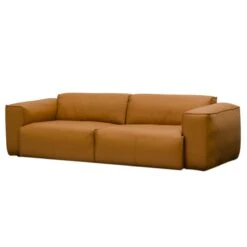 HUDSON Sofa 3-Sitzer Echtleder