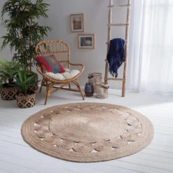 CHIEKO Juteteppich -Haushaltsgegenstände Rabatte 71001043 3