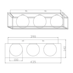 Q-BALL Deckenleuchte 3-flammig 7 Q-BALL Deckenleuchte 3-flammig -Haushaltsgegenstände Rabatte 71001090 3