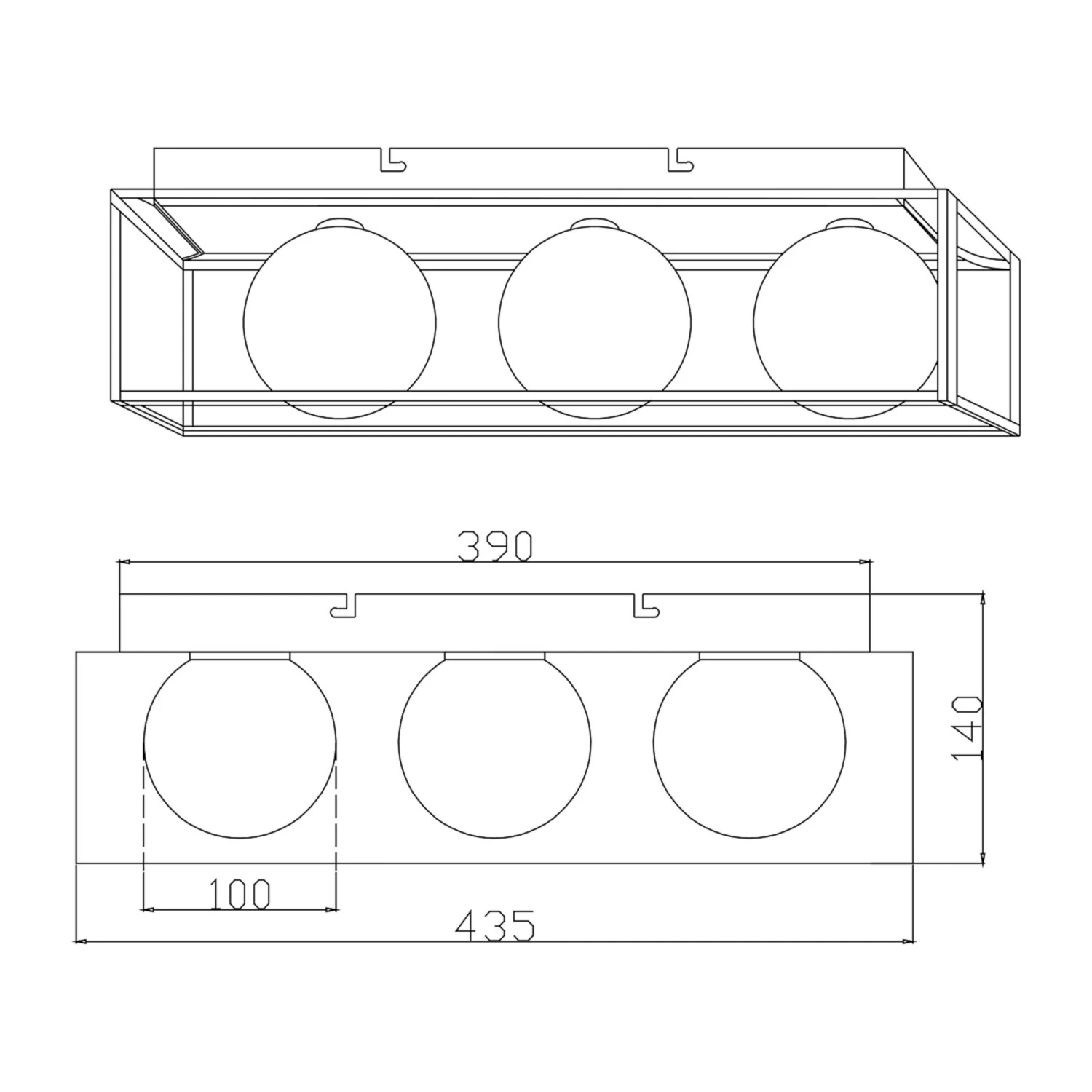 Q-BALL Deckenleuchte 3-flammig 4 Q-BALL Deckenleuchte 3-flammig – Bild 4