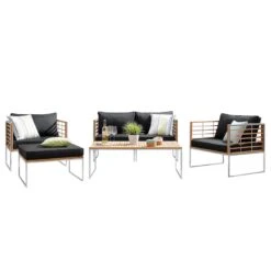 TEAKLINE Lounge-Set 6-tlg. -Haushaltsgegenstände Rabatte 71001118