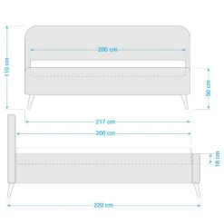 KARELIA Polsterbett -Haushaltsgegenstände Rabatte 71001186 14