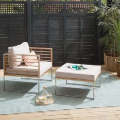 TEAKLINE Lounge-Set 2-tlg. -Haushaltsgegenstände Rabatte 71001276 7