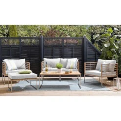 TEAKLINE Lounge-Set 6-tlg. -Haushaltsgegenstände Rabatte 71001277 11