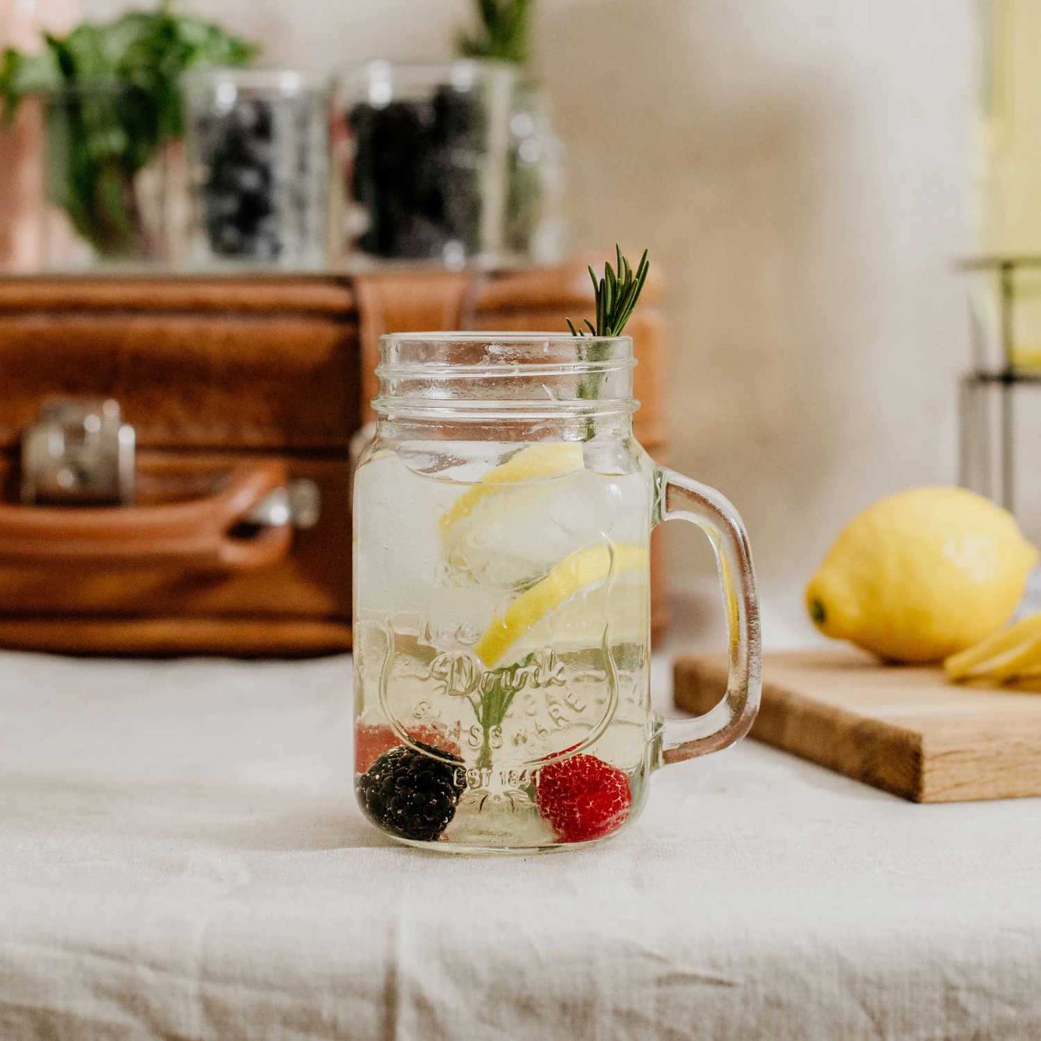 REFRESH 6x Trinkgläser Mason Mit Deckel 450ml 6 REFRESH 6x Trinkgläser Mason Mit Deckel 450ml – Bild 6