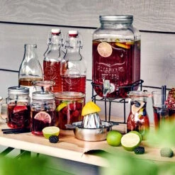 REFRESH 6x Trinkgläser Mason Mit Deckel 450ml 23 REFRESH 6x Trinkgläser Mason Mit Deckel 450ml -Haushaltsgegenstände Rabatte BUN00097 8