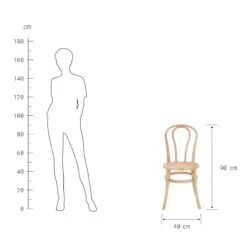 WIENER MELANGE Stuhl 2er-Set -Haushaltsgegenstände Rabatte BUN01368 3