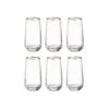TOUCH OF SILVER 6x Longdrinkgläser Mit Silberrand 480ml