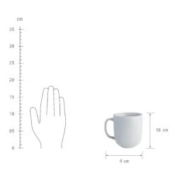 CASA NOVA 4x Tasse Mit Henkel 400ml -Haushaltsgegenstände Rabatte BUN01580 4