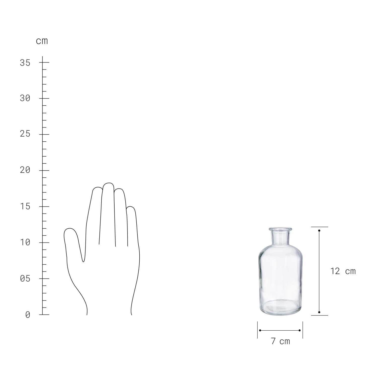 LITTLE LIGHT 4x Dekoflasche Recycling Höhe 12cm 4 LITTLE LIGHT 4x Dekoflasche Recycling Höhe 12cm – Bild 4