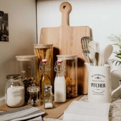 WOODLOCK 4x Vorratsgläser 1750ml -Haushaltsgegenstände Rabatte BUN01678 5