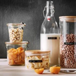 WOODLOCK 4x Vorratsgläser 1750ml -Haushaltsgegenstände Rabatte BUN01678 6